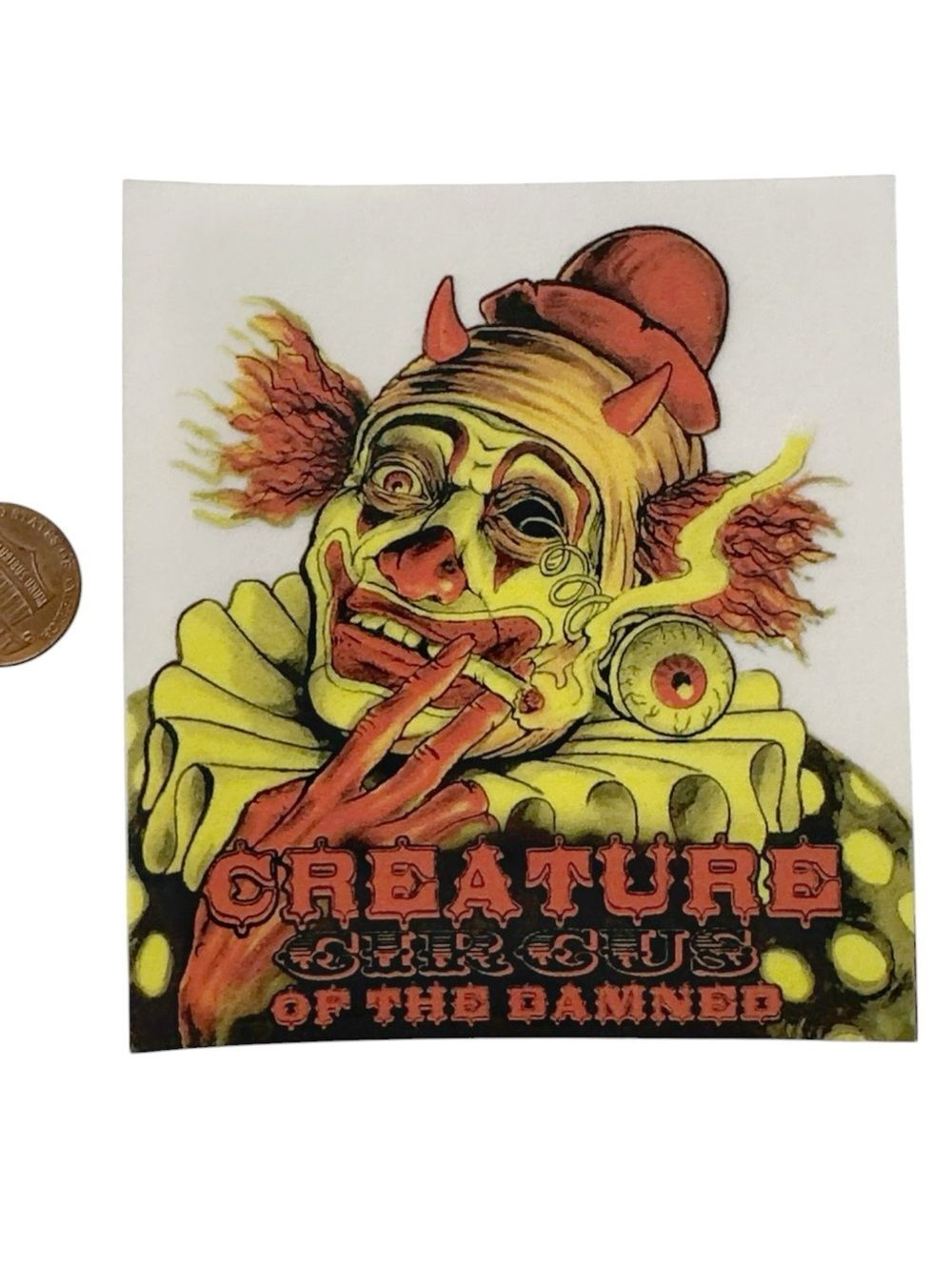 CREATURE Circus of the Damned Skateboarding Sticker